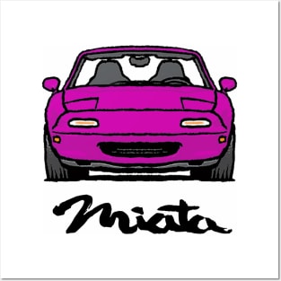 MX5 Miata NA Pink Posters and Art